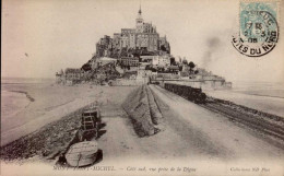 MONT-SAINT-MICHEL  ( MANCHE )  COTE SUD  , VUE PRISE DE LA DIGUE - Le Mont Saint Michel