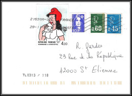 95845 La Penne Sur Huveaune Pour St Etienne Loire 28/11/2020  Lettre Cover Période Du Second Confinement COVID - Storia Postale