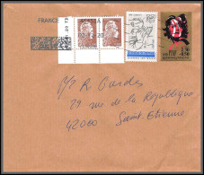 95844 Vannes Pour St Etienne Loire 2/12/2020  Lettre Cover Période Du Second Confinement COVID - Storia Postale