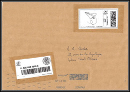 95819 Timbre En Ligne Pour St Etienne Loire 18/11/2020  Lettre Cover Période Du Second Confinement COVID Arc Triomphe - Covers & Documents