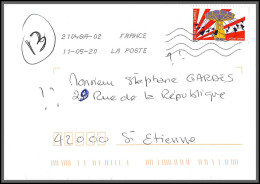 95809 - Premier Confinement COVID - France 11/5/2020 Draguignan Vard Dernier Jour Pour St Etienne Ioire - Covers & Documents