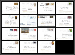 95877 - Lot De 15 Courriers Lettres Enveloppes De L'année 2020 Divers Affranchissements En EUROS - Briefe U. Dokumente