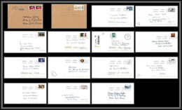 95874 - Lot De 15 Courriers Lettres Enveloppes De L'année 2021 Divers Affranchissements En EUROS - Briefe U. Dokumente