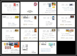 95876 - Lot De 15 Courriers Lettres Enveloppes De L'année 2020 Divers Affranchissements En EUROS - Lettres & Documents