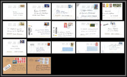 95872 - Lot De 17 Courriers Lettres Enveloppes De L'année 2021 Divers Affranchissements En EUROS - Covers & Documents
