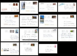95735 - Lot De 15 Courriers Lettres Enveloppes De L'année 2019 Divers Affranchissements En EUROS - Brieven En Documenten