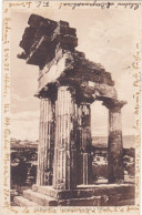 GIRGENTI (AGRIGENTO) CARTOLINA - TEMPIO DI CASTORE E POLLUCE - VIAGGIATA PER BERGAMO - 1926 - Agrigento