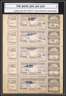 95280b Colis Postaux Paris Pour Paris N°190 2f S 1f25 2f Violet 1935 Cote 275 Euros Feuille Complete (sheet) Neuf  - Nuevos