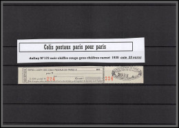 95279 Colis Postaux Paris Pour Paris N°172 Chiffres Rouge Gros N° De Carnet Neuf ** Mnh Cote 22 Euros  - Nuovi
