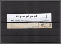 95277 Colis Postaux Paris Pour Paris N°170 Chiffre Rouge Petit  N° De Carnet Neuf ** Mnh Cote 30 Euros  - Ungebraucht