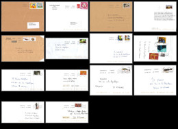 95713 - Lot De 15 Courriers Lettres Enveloppes De L'année 2019 Divers Affranchissements En EUROS - Brieven En Documenten