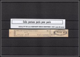 95276 Colis Postaux Paris Pour Paris N°169 Noir Servant Gros Chiffres Neuf ** Mnh Cote 22 Euros  - Ungebraucht