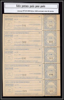 95272b Colis Postaux Paris Pour Paris N°153 2f90 Bleu 1930 Servant Neuf ** Mnh Feuille Complete (sheet) - Nuovi