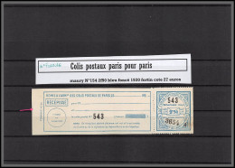 95273b Colis Postaux Paris Pour Paris N°154 2f90 Fortin Neuf ** Mnh Avec N° De Formule - Mint/Hinged