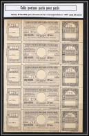 95264a Colis Postaux Paris Pour Paris N°98 2f90 1926 Cote 225 Euros Feuille Complete (sheet) - Mint/Hinged