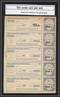 95262c Colis Postaux Paris Pour Paris N°91 1f80 Bleu 1924 Cote 275 Euros Neuf ** Mnh Feuille Complete (sheet) - Mint/Hinged