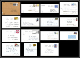 95302 - Lot De 15 Courriers Lettres Enveloppes De L'année 2021 Divers Affranchissements En EUROS - Storia Postale