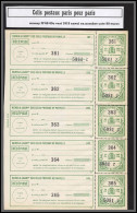 95259e Colis Postaux Paris Pour Paris N°69 60C VERT Envoi En Nombre 1919 Cote 450 Euros Feuille Complete Sheet - Ongebruikt