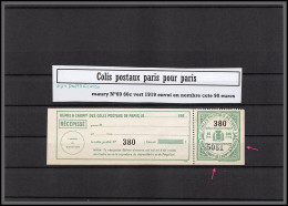 95259b Colis Postaux Paris Pour Paris N°69 60C VERT Envoi En Nombre 1919 Cote 90 Euros Non Dentelé 2 Cotés - Ungebraucht