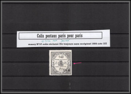 95247 Colis Postaux Paris Pour Paris N°37 Colis Non Réclamé 35c Cote 185 Euros 1 Coté Non Dentelé Imperf - Ungebraucht