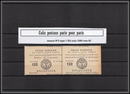 95222 Colis Postaux Paris Pour Paris N°2 Type 1 25c Noir 1890 Cote 85  - Ongebruikt