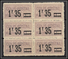 95217b Colis Postaux N°34 1f35 Sur 3f Violet Majoration Bloc De 6 Valeurs Neuf ** Mnh Cote 102 Euros Discount - Ongebruikt