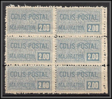 95212c Colis Postaux N°44 2f Bleu Majoration Bloc 6 Neuf ** Mnh Cote 300 Euros Discount - Ongebruikt