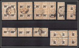 95187 TAXE N°49 X 30 Dont Bandes Et Paires Exemplaires TB Oblitérés - Collections