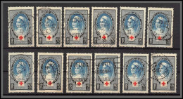 95064 N°422 Croix Rouge Red Crosss X 12 Exemplaires TB Oblitérés Top Oblitérations - Used Stamps