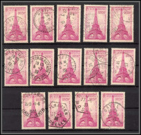 95049 N°429 Tour Eiffel Tower 1939 Paris X 14 Exemplaires TB Oblitérés Top Oblitérations - Gebraucht