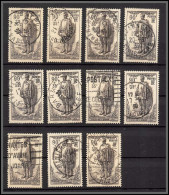 95047 N°420 Monument Léon Trulin X 11 Exemplaires TB Oblitérés Surtaxe Top Oblitérations - Used Stamps