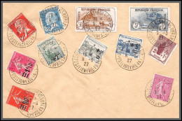 96215 N°229 230 232 Semeuse Expostion Strasbourg 1927 Top Orphelins De Guerre Lettre Cover France - Cartas & Documentos