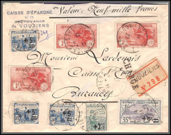 96210 N°231 X3 163 165 X3 166 Chargé Vouziers Buzancy 1927 Orphelins De Guerre Lettre Cover France - Covers & Documents