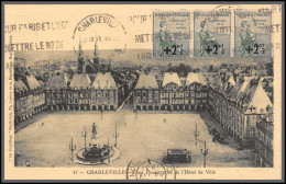 96138 N°163 Bande X 3 Charleville Place Ducale 1931 Orphelins De Guerre Carte Postale Postcard France - Storia Postale