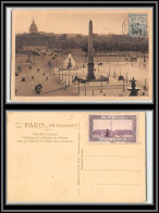 96141 N°163 Vignette La Velle France Place Concorde Concordante 1929 Orphelins De Guerre Seul Sur Carte Postale Postcard - Briefe U. Dokumente