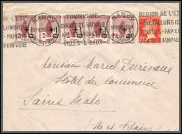 96126 N°162 Bande X 5 173 Pasteur Nancy 1926 Pour St Malo Orphelins De Guerre Lettre Cover France - Covers & Documents