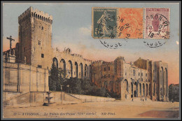 96121 N°148 Pour Rufisque Sénégal 1918 Affranchissement Composé Orphelins De Guerre Carte Postale Avignon Palais France - Storia Postale