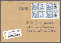 96070 N°2428 Bloc 4 Maupertuis France Lettre Suivie Cover Bel Affranchissement 2021 Pour St Etienne Loire - 1961-....