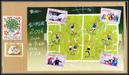 95982 Bloc 97 Football Soccer Coupe Du Monde 2006 France Fragment Bel Affranchissement 5/2/2018 Pour St Etienne  - 1961-....