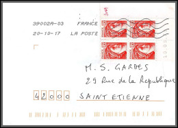 96031 N°2059 Coin Daté France Lettre Cover Bel Affranchissement 2017 St Clar De Rivière Pour St Etienne Loire - 1961-....