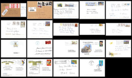 95936 - Lot De 19 Courriers Lettres Enveloppes De L'année 2000/2020 Divers Affranchissements En EUROS - 1961-....