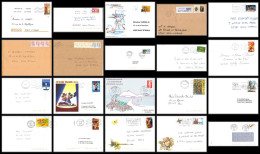 95935 - Lot De 20 Courriers Lettres Enveloppes De L'année 2000/2020 Divers Affranchissements En EUROS - 1961-....