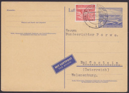P16a, Sauberer Bedarf Nach Österreich Mit Zusatzfrankatur - Postkaarten - Gebruikt