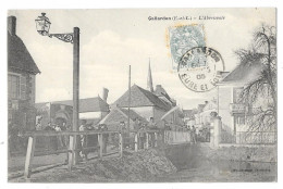 Cpa. 28 GALLARDON (ar. Chartres) L'Abreuvoir (animé)  1905  Ed. Laussedat - Autres & Non Classés