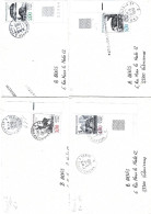 FRANCE 1988 Gravures De Buffon N° Y&T 2539-42 Quatre Brigades D'ambulants - Storia Postale