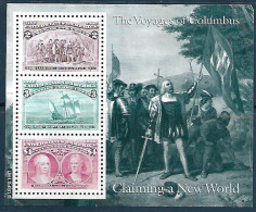 United States (USA) - 1992 - Ship: Voyages Of Columbus - Yv Bf 24  (Used, Hinged) - Schiffe