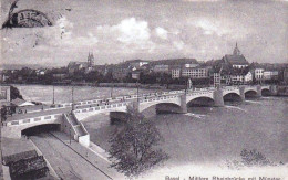 BASEL - Mittlere Rheinbrucke Mit Munster - Autres & Non Classés