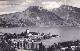 Berne - Spiez Am Thunersee - Vue Depuis Le Lac Avec Le Château, L'église  - Other & Unclassified