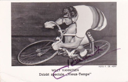 Cyclisme - Coureur Cycliste Belge Willy Vannitsen - Champion Du Monde- Dedicace - Radsport