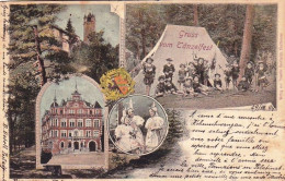 Kaufbeuren Gruss Vom Tänzelfest  - Litho 1899 - Autres & Non Classés